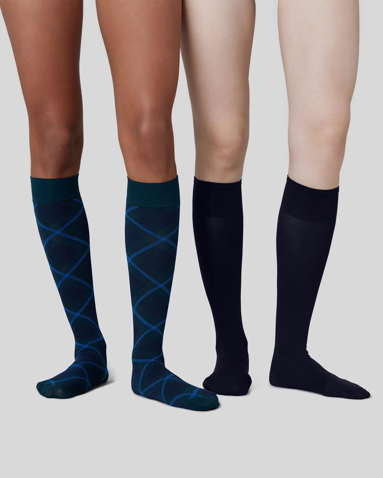 2-pack Franka Check & Solid Knee Highs - Image 3