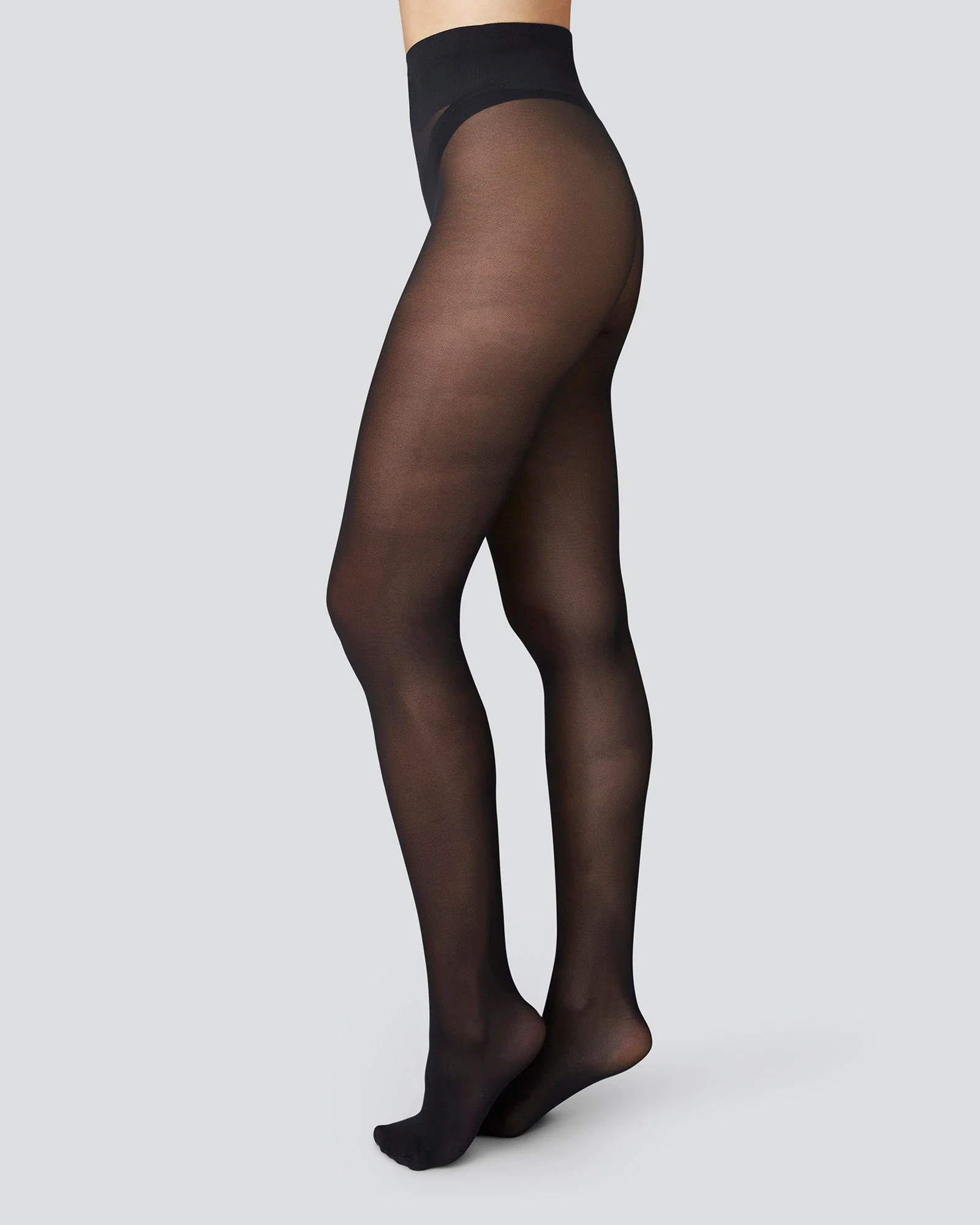3-Pack Black Tights: Olivia, Svea & Doris - Image 2