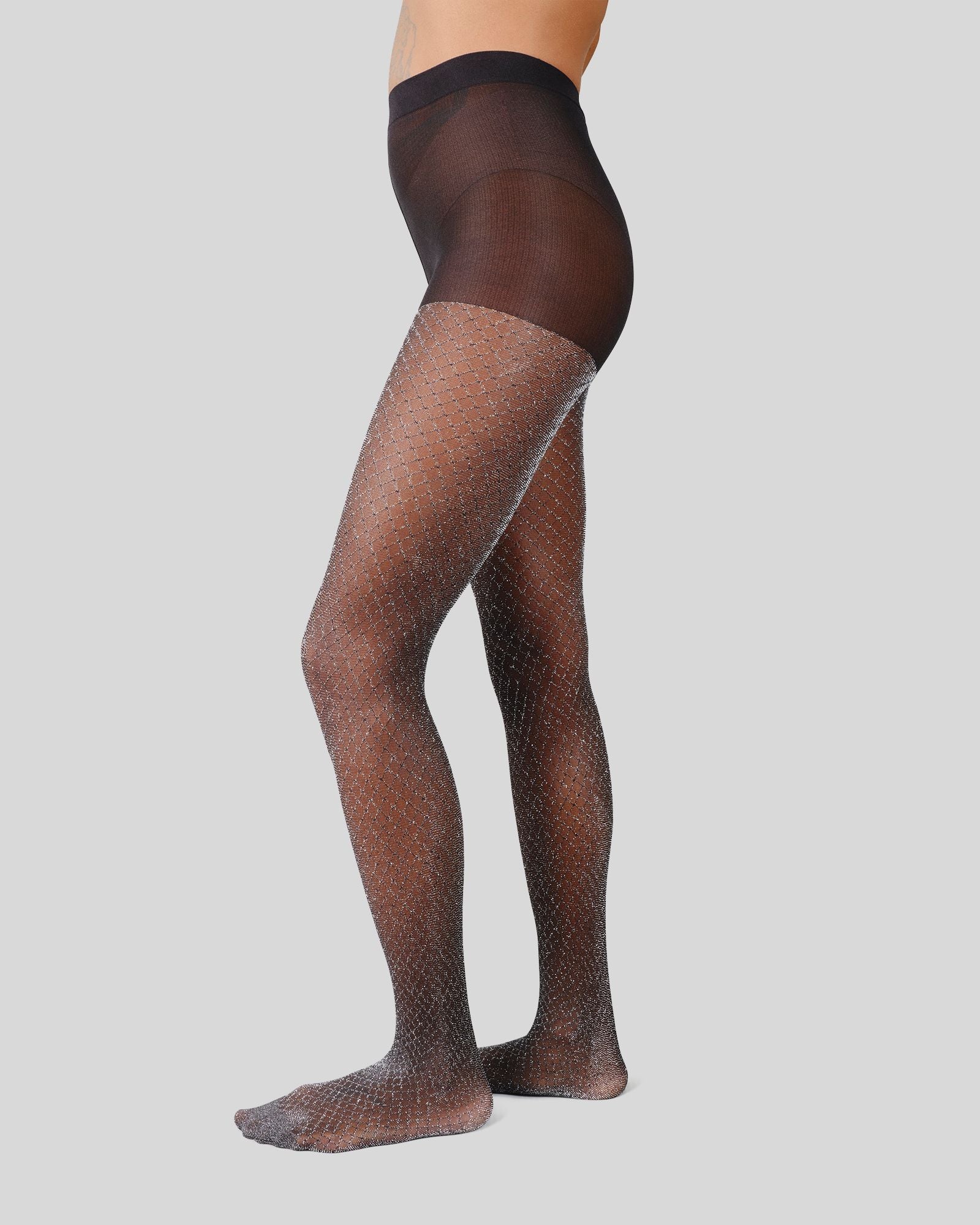 Casey Shimmery Fishnet Tights - Image 3