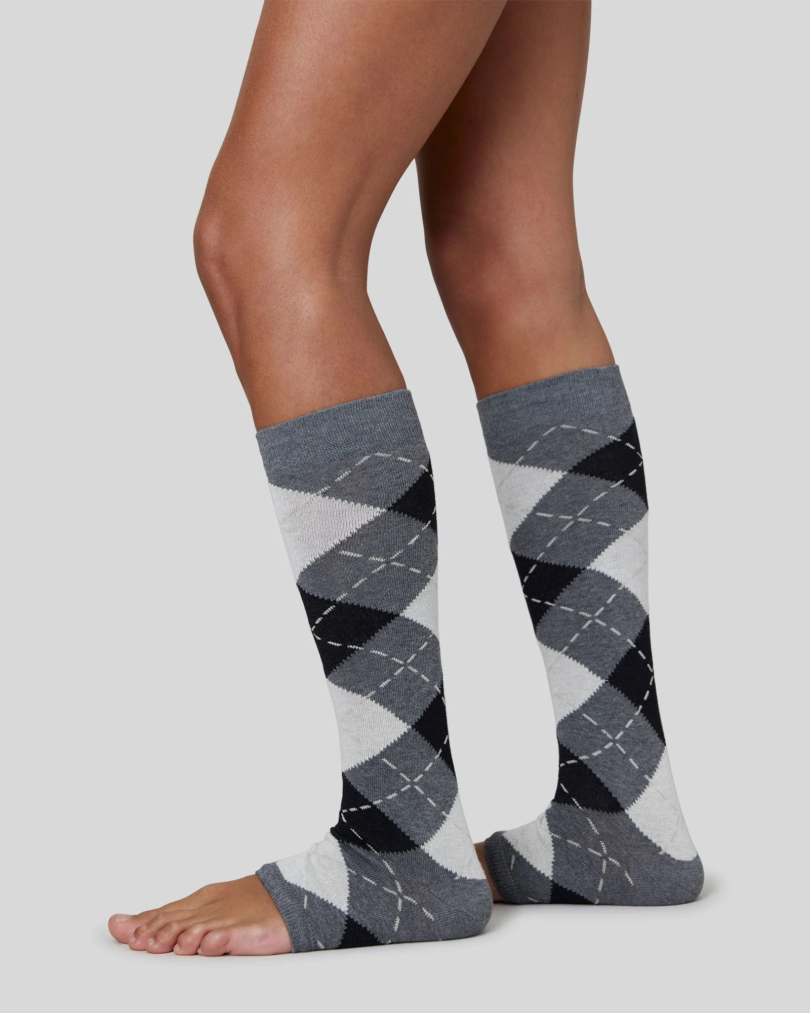 Harriet Cotton Knee-Highs Cropped Toe